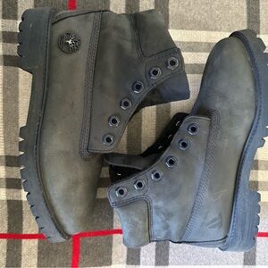 Timberland boys blue Leather Boots